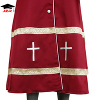 Robe d'église personnalisée de haute qualité, robe de chœur, soutane de clergé unisexe, soutane de clergé brodée, surplis, robe de pasteur