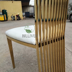 <span class=keywords><strong>Salle</strong></span> à manger <span class=keywords><strong>de</strong></span> luxe en acier inoxydable hôtel mode doré simple maison salon tables et chaises pour <span class=keywords><strong>mariage</strong></span> événement fête <span class=keywords><strong>location</strong></span> - Product Image 3