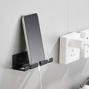 Support mural adhésif en acier inoxydable CXT619 pour câbles et prises électriques, sans perçage, pour rangement domestique - Product Image 2