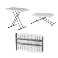 Günstiger tragbarer HDPE-Kunststoff-Klapptisch aus Kunststoff für das Studieren in Innenräumen