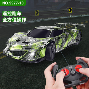 Top Speed Sports Car 1:16 Scale Rc Remote Control Racing Car With <b>Lights</b> Rechargeable Indoor Outdoor Toy For Kids 3+ - Product Image 2