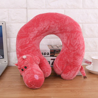 Oreiller de voyage en peluche douce au design original, oreiller de cou personnalisé en forme d'animal, oreiller de confort pour les voyages