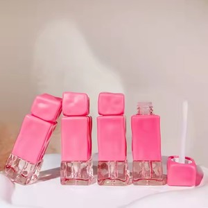 หลอดลิปกลอสแบบขายส่งหลากสี หลอดพลาสติกรูปทรงขนมหวาน หลอดลิปกลอสเปล่าพร้อมแปรง - Product Image 3