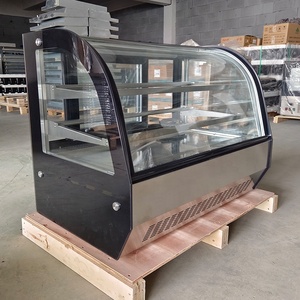 Truy cập hàng đầu hiển thị thực phẩm Showcase CE giá rẻ Pastry Máy tính để bàn kính Máy làm lạnh hiển thị tủ lạnh lạnh hiển thị mát - Product Image 4