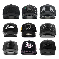Gorras de Alta Calidad Rude Awakening, Gorra de Béisbol con Pedrería, Thirty One Hats, 5 Paneles, The Magician El Mago Original, 31 Hats