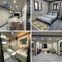 Casa Container Pieghevole Espandibile a Doppia Ala di Lusso a Basso Costo, 3-5 Camere da Letto, Ufficio, Casa Prefabbricata Modulare, Case Modulari