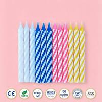 Lilin Topper Diameter 7.8MM Kualitas Unggul Buatan Tangan dari Lilin Parafin Ramah Lingkungan Tidak Beracun untuk Ulang Tahun, Tahun Baru, Pernikahan, Wisuda