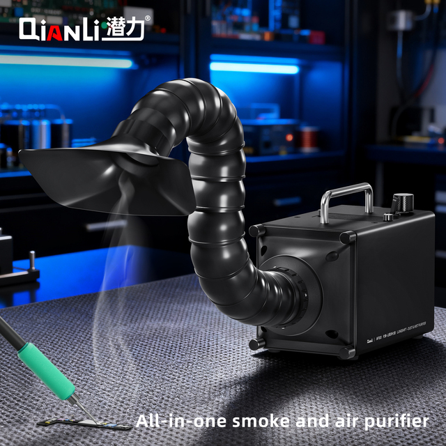 Qianli AF100 Solder Fume Extractor All-in-One Smoke Air Purifier Whisper-quiet Dual Mode Computer/Laptop Mobile Phones Soldering