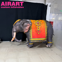 Costume d'éléphant gonflable de style indien pour événement
