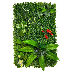 Mur végétal artificiel, mur vert, décoration de pelouse extérieure, entrée, fond de salon, mur végétal 10 cm et moins, en plastique - Product Image 3