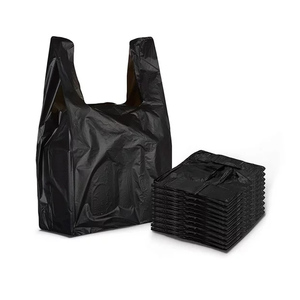 Bolsas de Plástico Negras (11.5" X 6.5" X 22") - Bolsas de Plástico Negras (Sencillas) - Bolsas para Comestibles, Bolsas de Compras, Restaurantes - Product Image 1