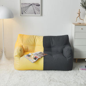 Fauteuil pouf double moderne DISHI, <span class=keywords><strong>canapé</strong></span> confortable pour couple, ensemble de meubles en tissu créatif pour salon - Product Image 6