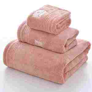Lot de serviettes de bain en microfibre polaire corail pour adultes, vente en gros du fabricant, couleur unie classique, épaisses, douces, haute absorption, séchage rapide - Product Image 4