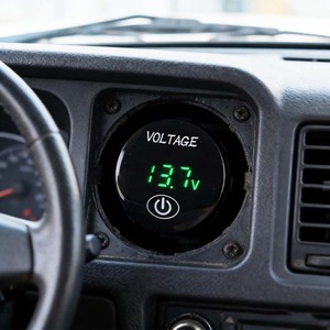 Voltímetro Marino Impermeable de 12V/24V <span class=keywords><strong>Digital</strong></span> LED con Interruptor Táctil <span class=keywords><strong>para</strong></span> Barco, Yate, RV, Camión - Product Image 1