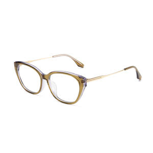 高级デザイナー厚いアセテートメガネ光学フレーム女性カスタムロゴ特大厚いフレームチタンメガネ男性JMM89RX - Product Image 6