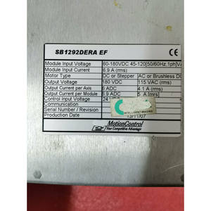 โมดูลควบคุมไดรฟ์เซอร์โว SB1292-DERA-EF ที่ใช้ในสภาพดีรับประกันการเคลื่อนไหว<span class=keywords><strong>3</strong></span>เดือน - Product Image 4