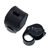 Loupes de bijoutier de précision professionnelles SmartPro H10/H14 Lentille en verre optique à grossissement 14x/10x pour l'évaluation des pierres précieuses