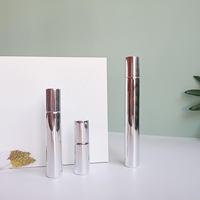 Flacon à bille roulante 3ml/5ml/10ml/15ml plaqué argent-Flacon de recharge en verre pour crème contour des yeux, sérum, parfum et huile essentielle