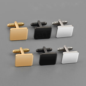 Customizable Fashion Blank Square <b>Cufflinks</b> New Stainless Steel Blank <b>Men's</b> Shirt Perfect Quality <b>Cufflink</b> for <b>Man</b> - Product Image 4