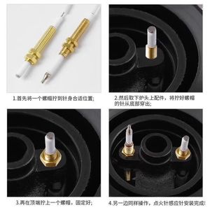 Aguja de inducción de cobre con cable para piezas de reparación de encendido de estufas de gas, universal, de alta temperatura - Product Image 3