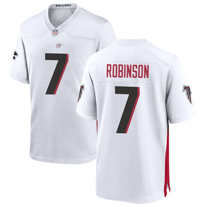 Maillots de football américain personnalisés 2025 Atlanta – Tenues brodées pour jeunes avec logos – Blanc - Product Image 4