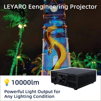 Projection professionnelle de cartographie de film vidéo Projecteur laser 10000 lumens Grand bâtiment de lieu de rendez-vous