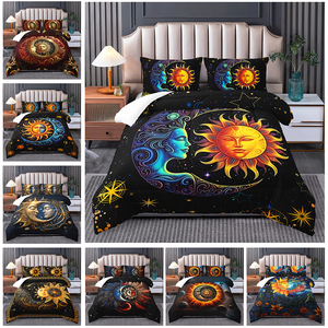 3D In Kỹ Thuật Số Cổ Điển Bohemian Mặt Trời Mặt Trăng Tùy Chỉnh Mô Hình Comforter Set Bộ Đồ Giường - Product Image 2