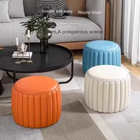 Design moderne Citrouille Petit Banc Internet Célébrité Simple Pouf Chaussure Poufs Ménage Tabouret Bas pour Salon Table Basse