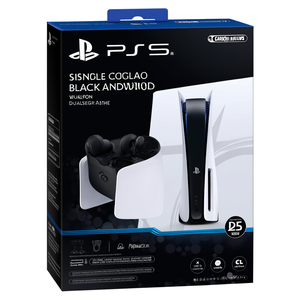 Base de Carga Individual para PLAYSTATION 5, Negra y Blanca, 90519 - Product Image 1
