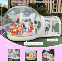 Dôme gonflable géant transparent en PVC pour l'extérieur, 2,5 m, pour fêtes d'enfants, publicité, structures gonflables