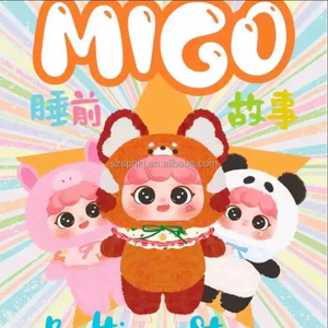 Série originale d'histoires pour bébé <span class=keywords><strong>Migo</strong></span>, poupées en peluche, dessin animé, décoration de chambre de filles mignonnes, cadeaux d'anniversaire, boîte aveugle - Product Image 6