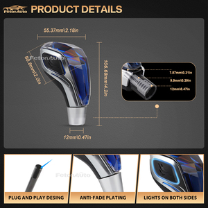 Nút cần số pha lê siêu chất lượng PRND 5 6 cấp cho Toyota Renault Honda VW SEAT SKODA ren 8 10 12MM - Product Image 3