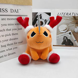 Lindo Anime motosierra hombre <span class=keywords><strong>peluche</strong></span> almohadas Makima <span class=keywords><strong>peluche</strong></span> Cosplay dibujos animados Pochita muñeco de <span class=keywords><strong>peluche</strong></span> suave Animal relleno juguetes D030 - Product Image 3