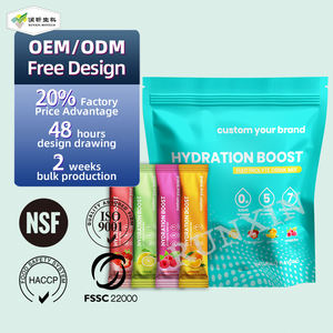 Poudre d'hydratation en sachets à marque privée, sans sucre, sachets d'électrolytes, boissons, sachets de poudre d'électrolytes - Product Image 1
