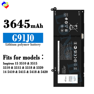 Batería de portátil G91J0 para Dell <span class=keywords><strong>Inspiron</strong></span> <span class=keywords><strong>15</strong></span> 3510 <span class=keywords><strong>3515</strong></span> 5510 5515 5518 5320 <span class=keywords><strong>Inspiron</strong></span> 14 5410 5415 5418 5420 - Product Image 2