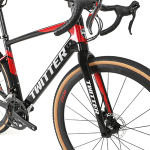 Twitter Offre Spéciale complet en Fiber de carbone de Gravier À Disque De Vélo de route vélo RS 24 vitesse <span class=keywords><strong>700</strong></span> * 40C HORS Route de Gravier vélos - Product Image 3