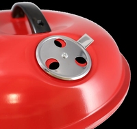 Bouilloire portable en acier et métal de 14 pouces Barbecue à charbon de bois Style premium léger pour le camping et les voyages