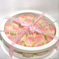 Boîte à gâteau ronde IMEE de 4, 6, 8 et 10 pouces, boîte à dessert, à sushi et à fleurs avec fenêtre pour anniversaire et Saint-Valentin