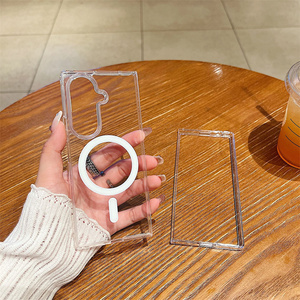 Pour Samsung <span class=keywords><strong>Z</strong></span> <span class=keywords><strong>Fold</strong></span> 7 étui en acrylique transparent transparent PC TPU couverture de charge sans fil magnétique pour Samsung Galaxy <span class=keywords><strong>Z</strong></span> Fold7 6 5 4 <span class=keywords><strong>3</strong></span> - Product Image 1