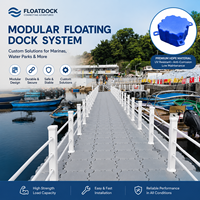 Kit de ponton flottant modulaire en plastique HDPE de qualité marine flexible anti-UV pour plateforme aquatique