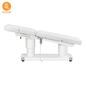 Moda beyaz çift sütun elektrikli yüz spa tam vücut masajı yatak otel spa güzellik odası için - Product Image 6