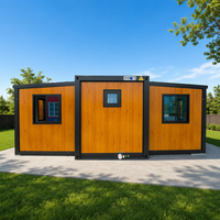 Maison conteneur extensible de style Pine, solution préfabriquée clé en main, étanche, pour camp de construction et d'exploitation minière