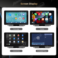 ADINKAM P70 Lecteur stéréo de voiture portable universel 7 pouces Radio sans fil Carplay Android Auto Écran tactile IPS Carte SD 1 an