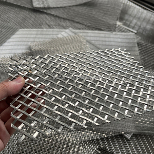 Grille décorative en <span class=keywords><strong>fil</strong></span> métallique à sertissage unique, en acier inoxydable, revêtement <span class=keywords><strong>mural</strong></span> en maille métallique, maille décorative plate, découpe incluse - Product Image 5