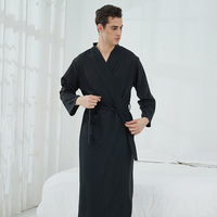 Peignoir blanc avec logo d'hôtel 5 étoiles personnalisé en gros Taille élastique avant respirant Séchage rapide Gaufre Kimono Spa Robe