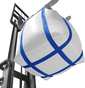 Huamaohengchun Lot de 10 sacs en polypropylène tissé, 35" L x 35" L x 43" H, capacité de charge de 4400 lbs, fond plat, quatre boucles, sacs robustes - Product Image 1