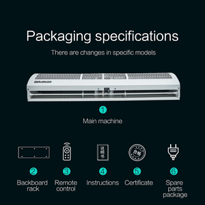 Nueva Barrera de <span class=keywords><strong>Aire</strong></span> con Motor AC Certificado por CE, Montaje en Pared/Ventana para Tiendas, Restaurantes y Mercados, Ventilación Eficiente de <span class=keywords><strong>Aire</strong></span> Frío - Product Image 4
