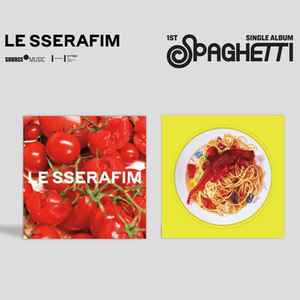 KPOP LE SSERAFIM - Primer Álbum Sencillo SPAGHETTI CD - Versión Aleatoria - Regalo Coleccionable de Música del Grupo Idol Coreano - Product Image 2