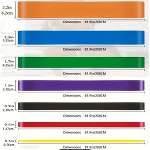 Bandes <span class=keywords><strong>de</strong></span> résistance longues et robustes en TPE NIACONN pour l'exercice à domicile, la musculation, la remise en forme, l'entraînement <span class=keywords><strong>de</strong></span> force, la musculation - Product Image 6