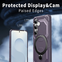 Étui de protection antichoc Armor Combo avec béquille et clip ceinture pour Samsung Galaxy S25 Edge S24 Ultra S23 FE S22 Plus